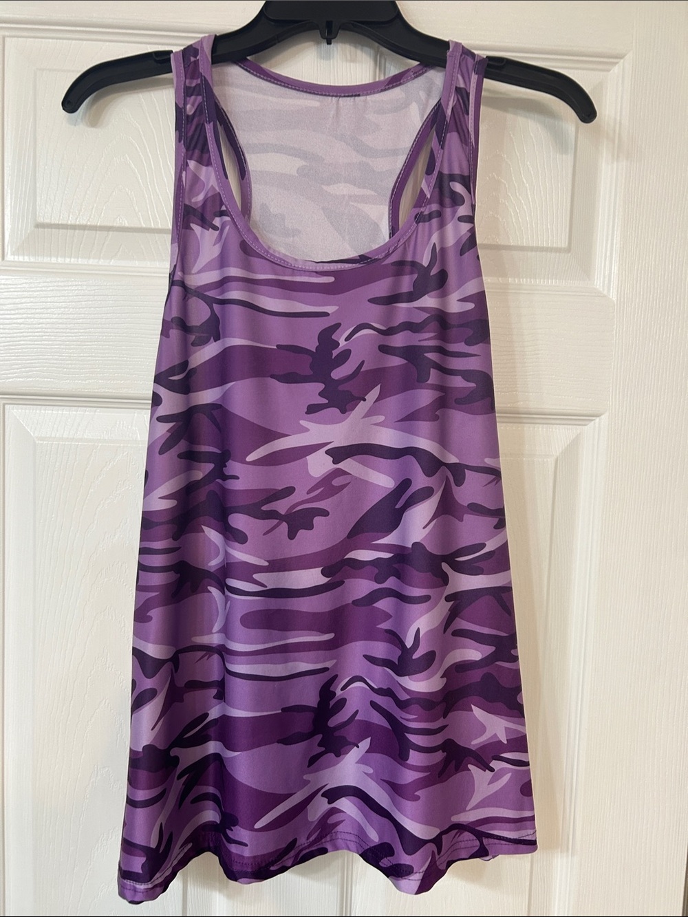 Purple Camo Racerback Tank Top